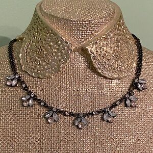 🔆Statement Necklace w/ Pink & Clear Stones